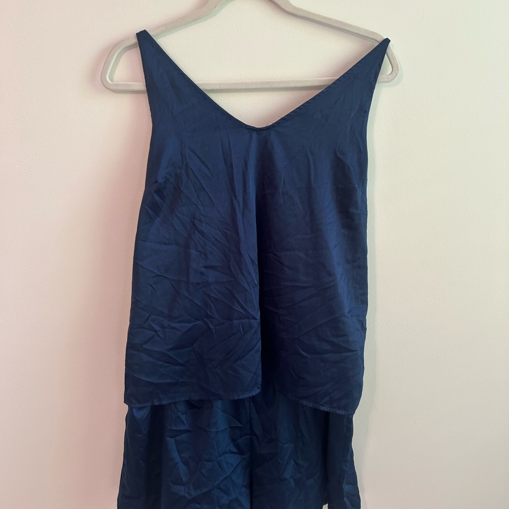 Stars Above Navy Blue Pajama Set